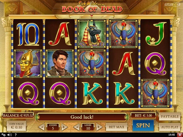 Book of Dead at Zodiac Casino